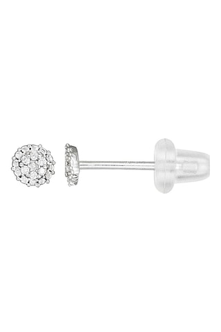 Puces Idylle - Or blanc et diamants naturels