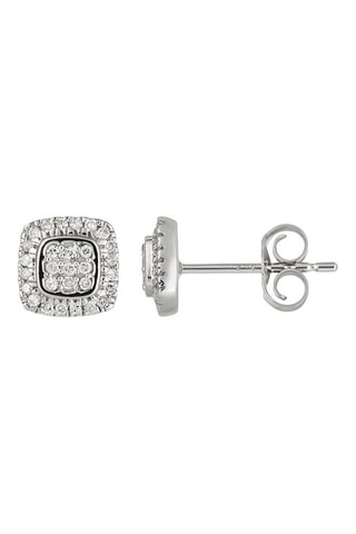Puces Sweet Illusion - Or blanc et diamants naturels