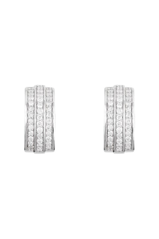 Boucles d'oreilles Chemin De Ton Cœur - Or blanc et diamants naturels