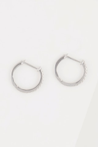 Boucles d'oreilles Sofia 
Or blanc et diamants naturels