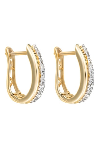 Créoles Maya  -  Or jaune et diamants naturels