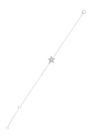 Bracelet Stars Or blanc et diamant naturel