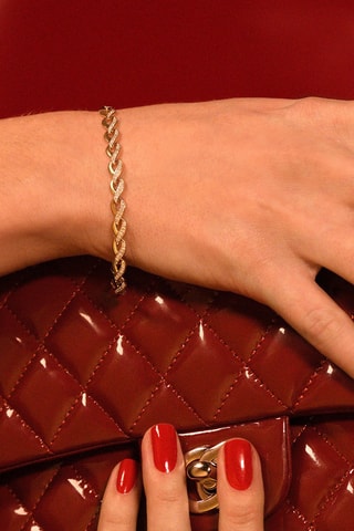 Bracelet diamants naturels - Or jaune et diamants naturels