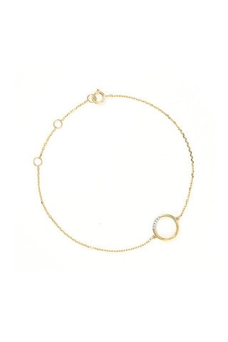 Bracelet Cercle - Or jaune et diamants naturels