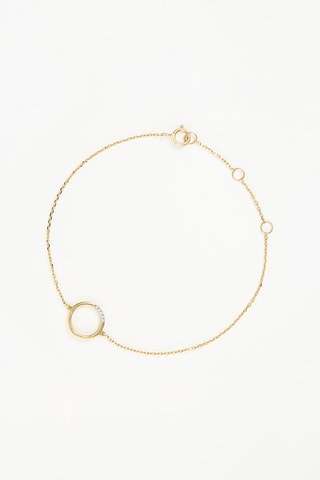 Bracelet Cercle - Or jaune et diamants naturels