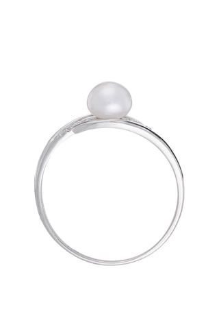 Bague Makira - Or blanc, diamants naturels et perle de culture