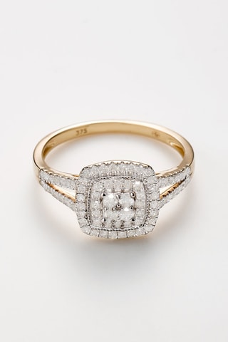 Bague Newcastle - Or jaune et diamants naturels