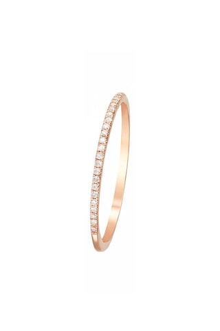 Bague - Or rose et diamants naturels
