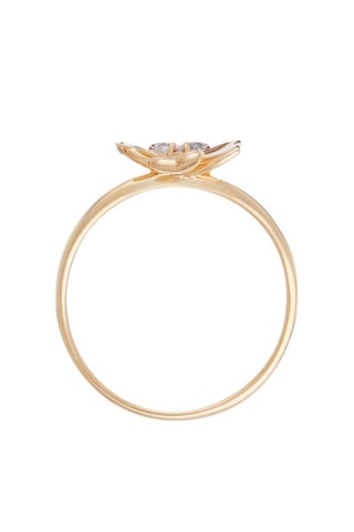 Bague Dites-le avec une Fleur - Or jaune et diamants naturels