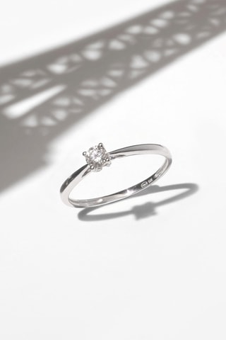 Bague Paulina Or blanc et diamant naturel
