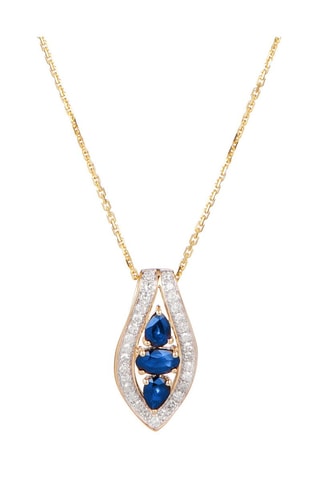 Pendentif Westeros - Or jaune, diamants naturels et saphirs