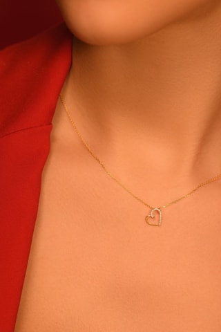 Pendentif Cœur Précieux - 
Or jaune et diamants naturels