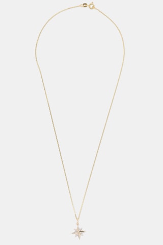 Pendentif Stellina - Or blanc, or jaune et diamants naturels