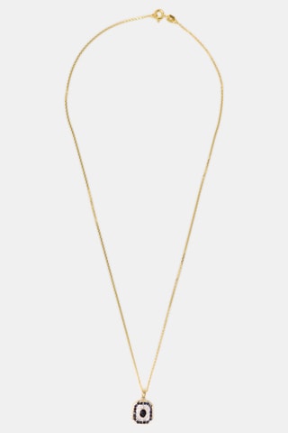 Pendentif Saphirs Filants - Or jaune, diamants naturels et saphirs