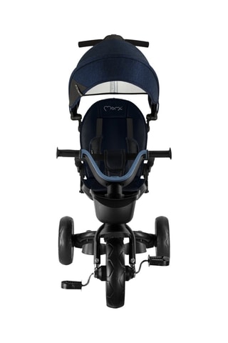 Tricycle évolutif Ivi - Bleu marine - De 9 mois à 4 ans - Jusqu'à 25 kg - Noir et bleu