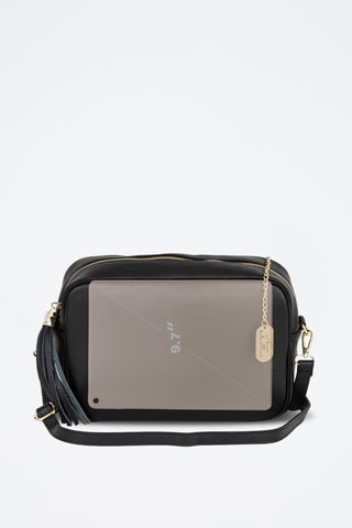 Sac bandoulière en cuir Berta - Noir