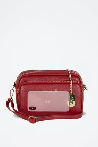 Sac bandoulière en cuir Tabita - Rouge