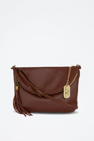 Sac bandoulière en cuir Alice - Marron
