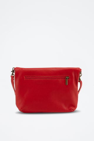 Sac bandoulière en cuir Alice - Rouge et multicolore
