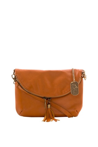 Sac bandoulière en cuir Alice - Camel