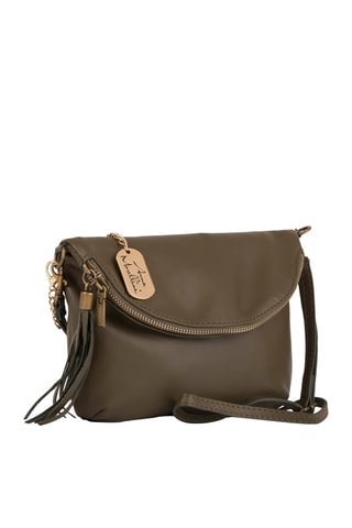 Sac bandoulière en cuir Alice - Kaki