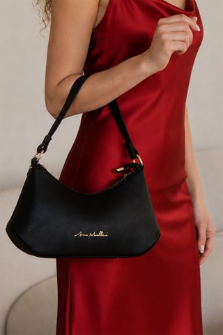 Sac à main en cuir Fioreza - Noir
