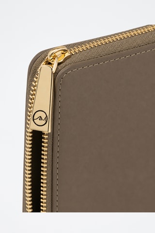 Portefeuille en cuir Nanica - Taupe