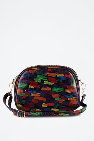 Sac bandoulière en cuir Anna Signature 019 - Multicolore