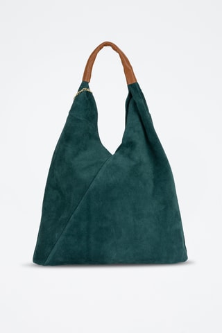 Cabas en cuir Eleonora - Bleu canard