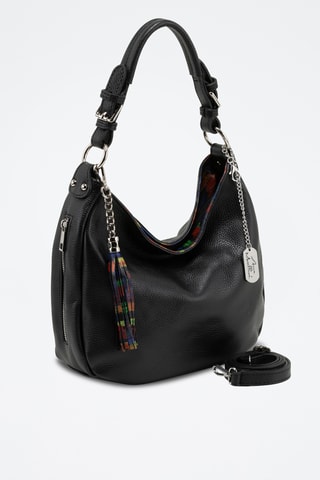 Sacs porté-épaule en cuir Florella - Noir et multicolore
