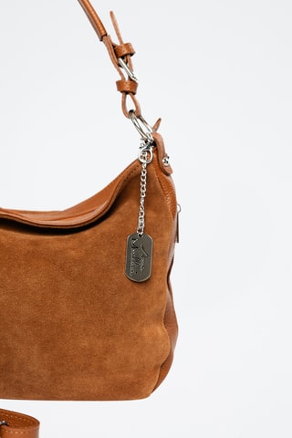 Sac porté épaule en nubuck Forena - Camel