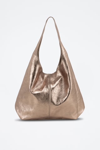Sac porté épaule et porte-monnaie en cuir Terracina - Doré