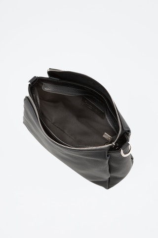 Sac bandoulière en cuir Melfi - Noir