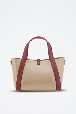 Sac à main en cuir Simelda - Taupe