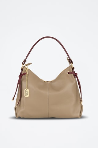 Sac à main en cuir Abruzzata - Taupe