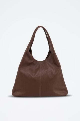 Sac à main en cuir Sigelia - Marron foncé