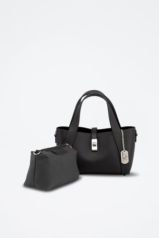 Sac à main en cuir Nevria - Noir