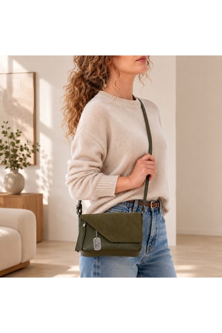 Sac à main en cuir Doviana - Vert