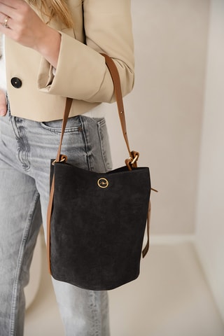 Sac à main en cuir Pierina - Noir
