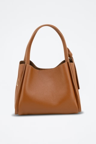 Sac porté épaule en cuir Ortiano - Camel