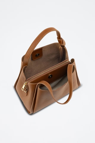 Sac porté épaule en cuir Ortiano - Camel