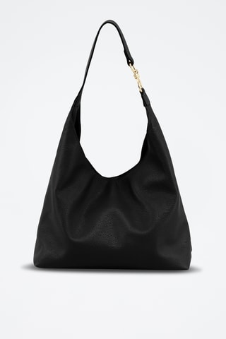 Sac porté épaule en cuir Davinia - Noir
