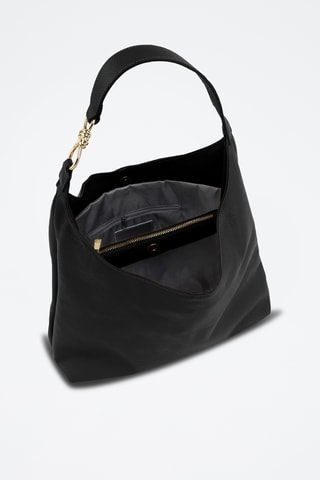 Sac porté épaule en cuir Davinia - Noir