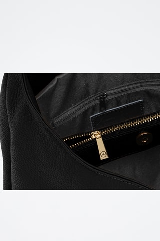 Sac porté épaule en cuir Davinia - Noir