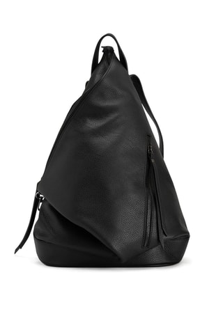 Sac à dos en cuir Aureliana - Noir