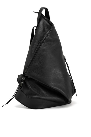Sac à dos en cuir Aureliana - Noir