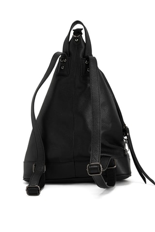 Sac à dos en cuir Aureliana - Noir