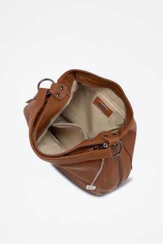 Sac porté épaule en cuir Paolanna - Camel