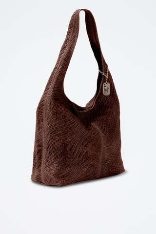 Sac porté épaule en cuir Palladia - Marron foncé