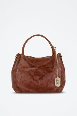 Sac à main en cuir Clarissa - Marron
